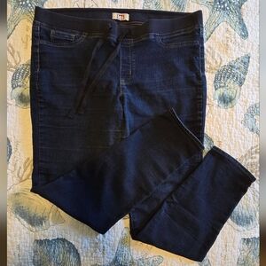 L.E.I. Dark Wash Stretch Jeggings Size XL